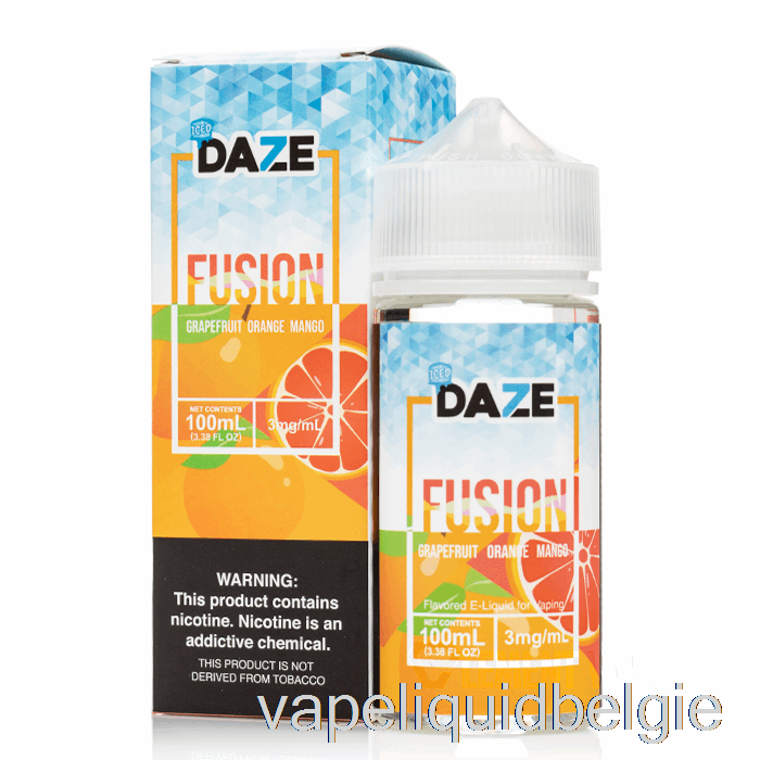 Vape Smaken Ijskoude Grapefruit Sinaasappel Mango - 7 Daze Fusion - 100ml 0mg